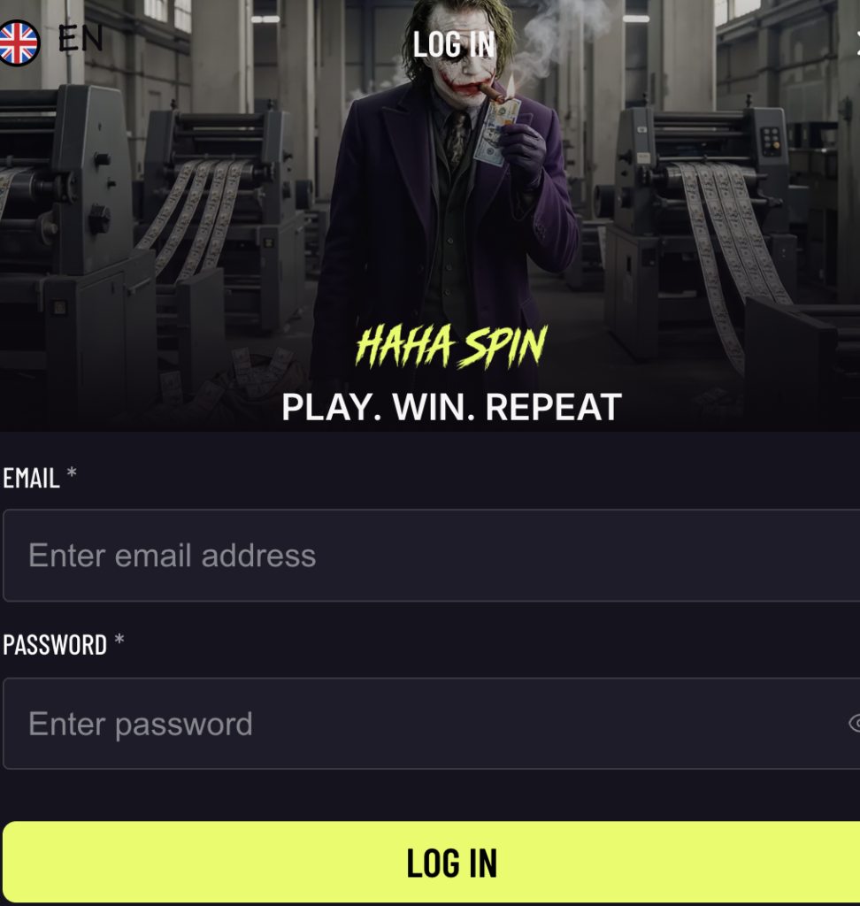 haha spin login